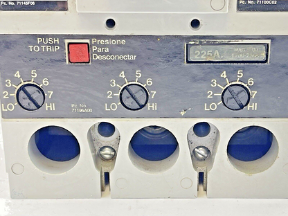 SIEMENS - HFD63F250 SER. A - 250A SENTRON SERIES CIRCUIT BREAKER WITH 225A TRIP