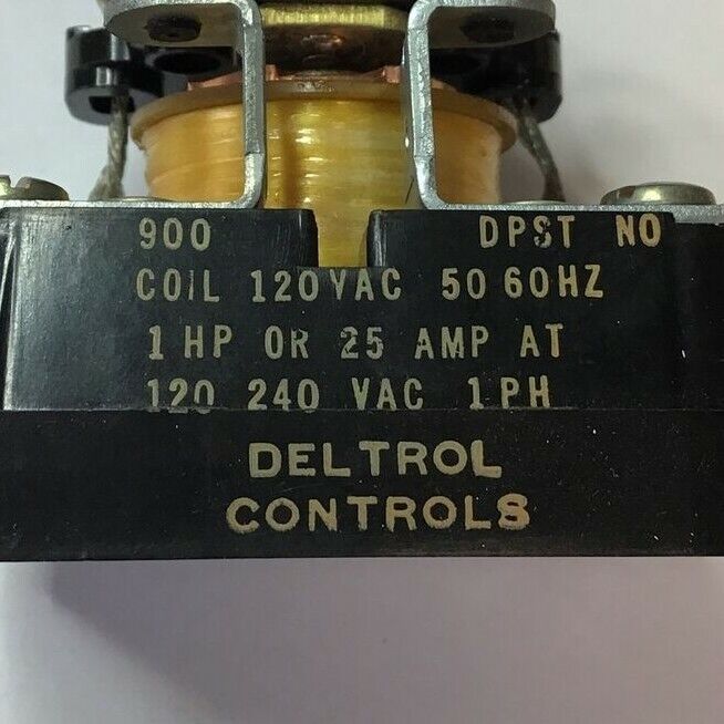 DELTROL CONTROLS 900 DPST NO 120VAC 50/60HZ RELAY