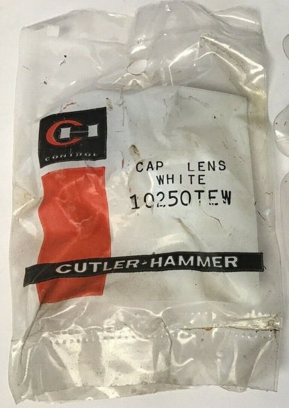 CUTLER HAMMER 10250TEW CAP LENS WHITE***LOTOF3***