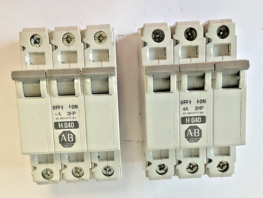 ALLEN BRADLEY 1492-CB3H040 CIRCUIT BREAKER 4A 2HP SER.C ***LOTOF2***