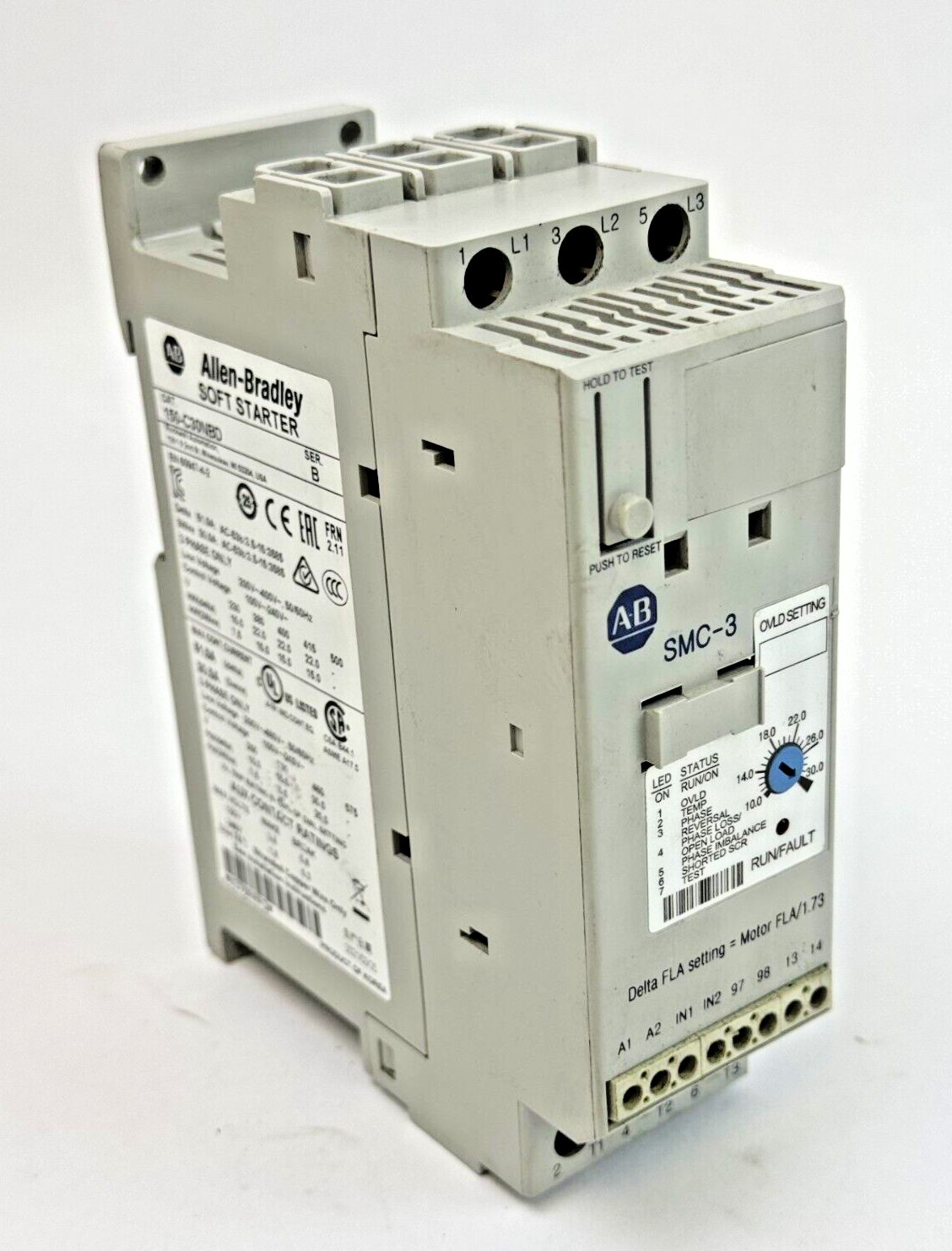 ALLEN-BRADLEY - 150-C30NBD SER. B FRN: 2.11 - SOFT STARTER - SMART MOTOR CONTROL