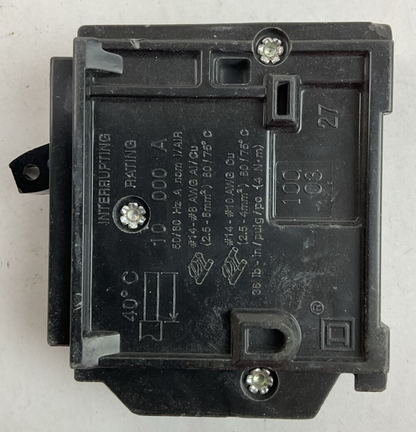 SQUARE D HOM120 CIRCUIT BREAKER 20AMP 1POLE 120/240VAC ( LOT OF 9 )
