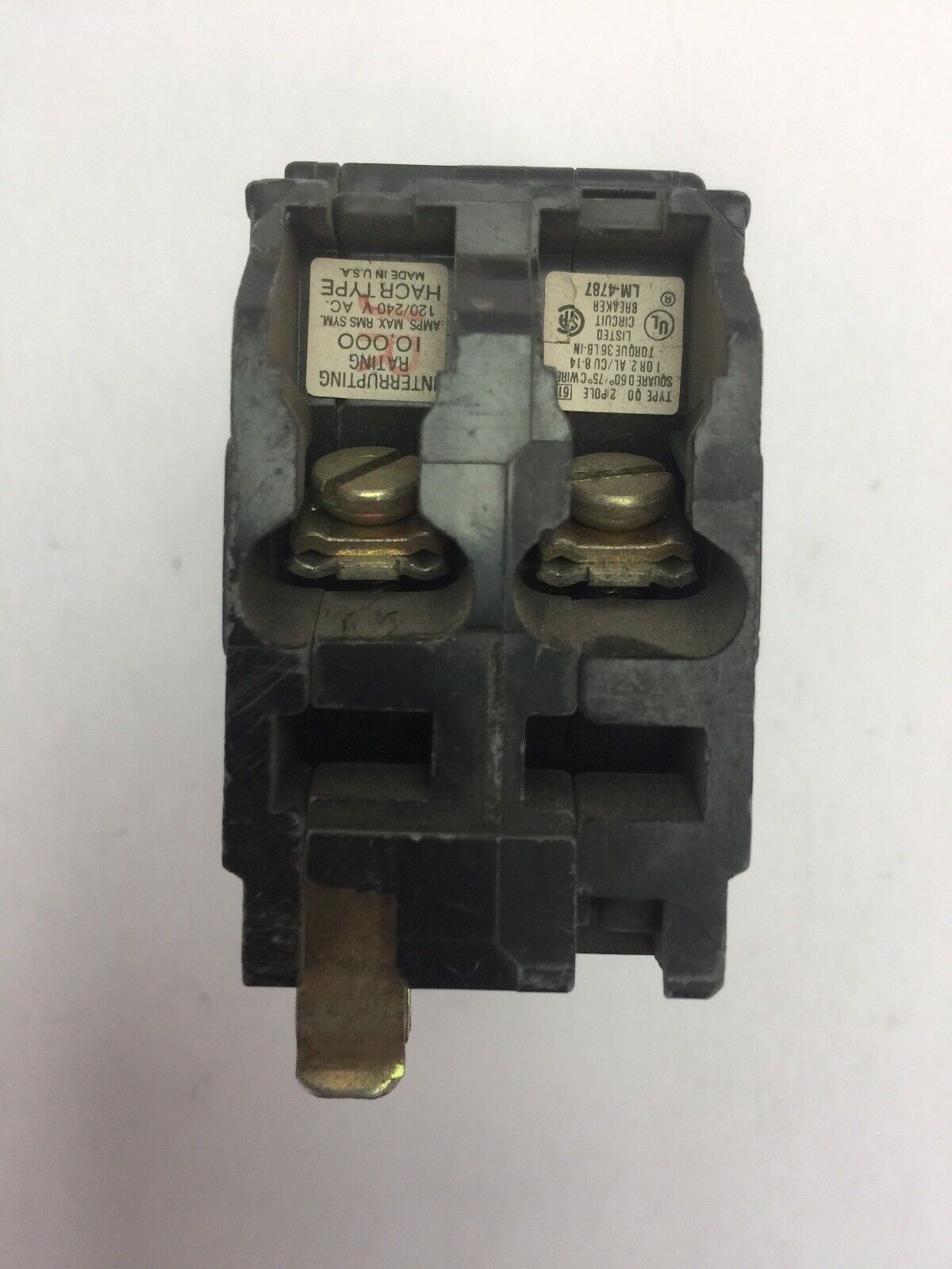 SQUARE D QO220 CIRCUIT BREAKER 20AMP 2 POLE 120/240 VAC