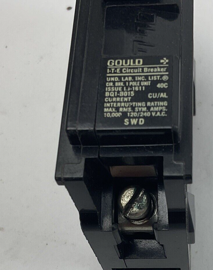 ITE/GOULD BQ1B015 CIRCUIT BREAKER 120/240VAC 1POLE ****LOTOF10****