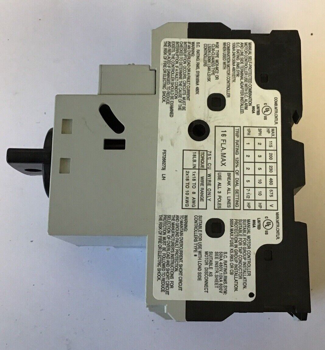 GENERAL ELECTRIC GPS1BHAM MANUAL MOTOR STARTER GPAE11LLA& (2) GPAC10FBA