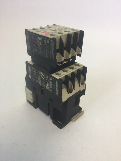 TELEMECANIQUE CA2DN40 CONTACTOR COIL 120V 60HZ LA4DA1U SUPRESSOR LA1DN04 AUXILIA