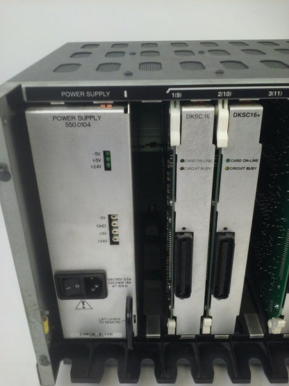 INTER-TEL 550.1200 MODEL AXXESS CARD CABINET W/ POWER SUPPLY 120/240V 4/2A