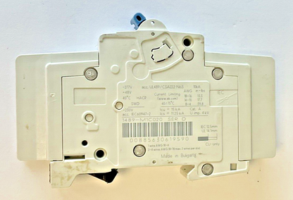 ALLEN-BRADLEY 1489-M1C020 CIRCUIT BREAKER 10KA SER.D 2A 277VAC 50-60HZ**LOTOF2**