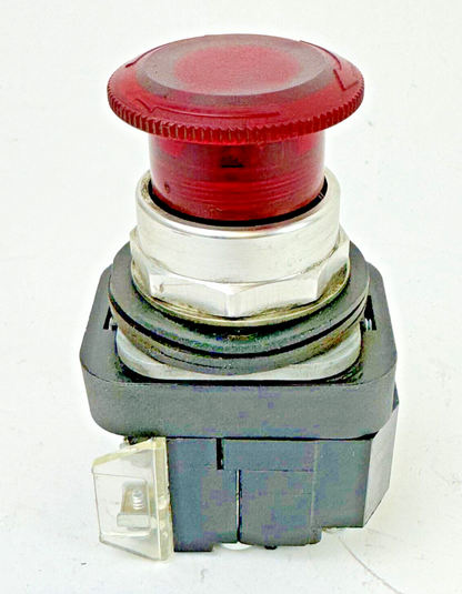 ALLEN-BRADLEY - 800T-FXTP16RA1 SER. T -RED MUSHROOM PUSH/PULL BUTTON W/ 800T-XA1