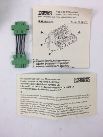 PHOENIX CONTACT IB ST 24 DI 32/2 INTERBUS INPUT MODULE