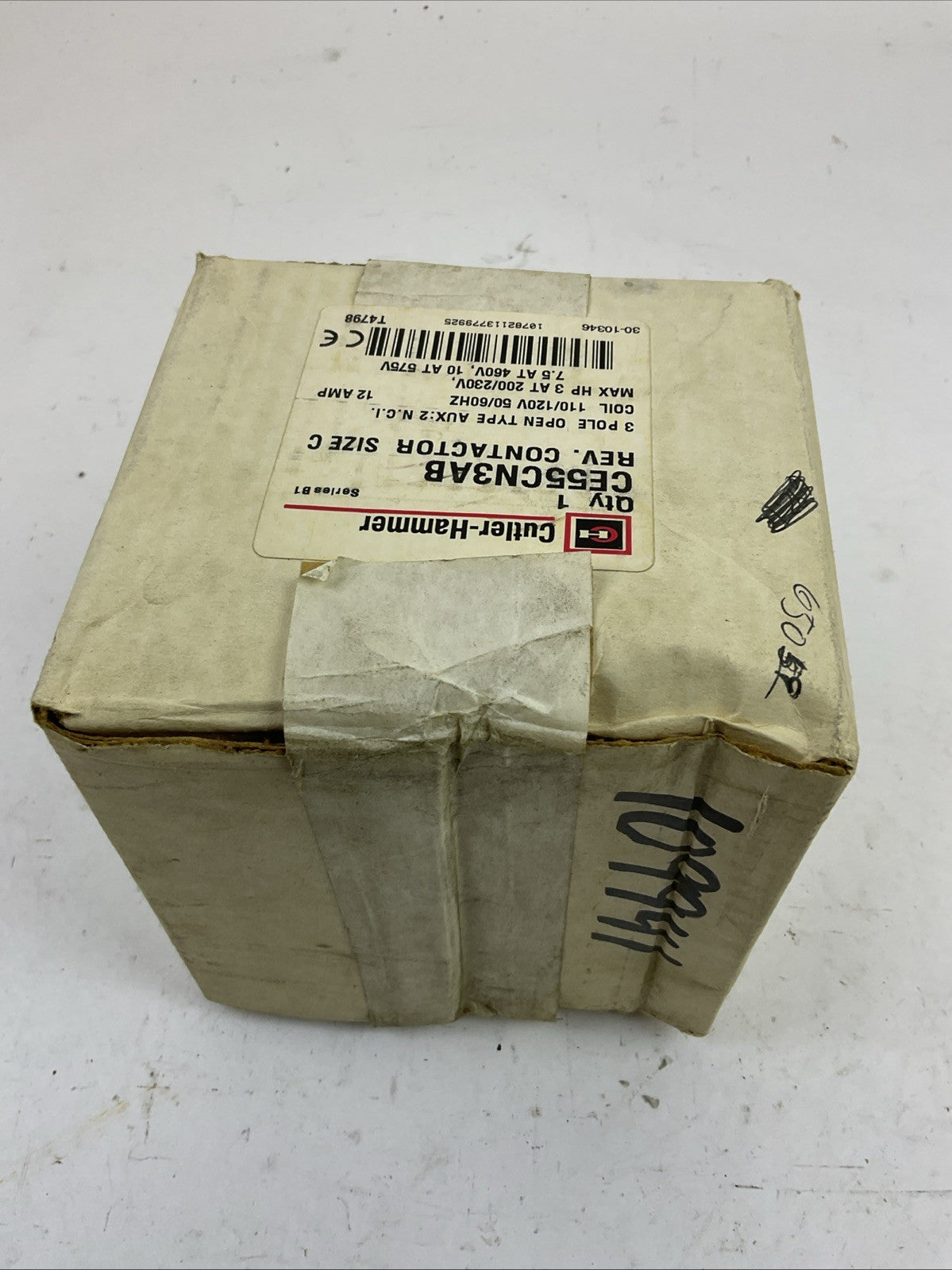 CUTLER HAMMER CE55CN3AB SIZE C SERIES B1 REVERSING CONTACTOR  COIL 110/120V