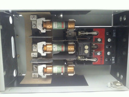 GE TYPE QMR QMR322L & QMR323R TWIN FUSIBLE INTERRUPTER SWITCH 60/100A W/HARDWARE