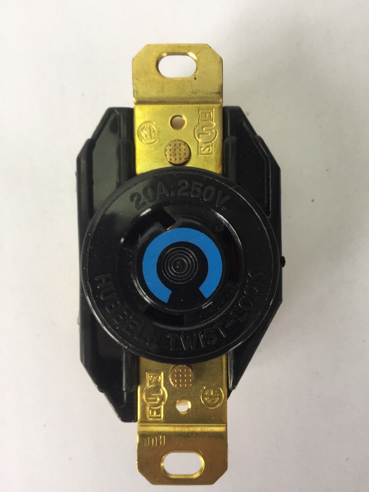 HUBBELL HBL2320 HBL TWIST-LOCK RECEPTACLE 20A 250V AC OR DC 2 POLE 3 WIRE