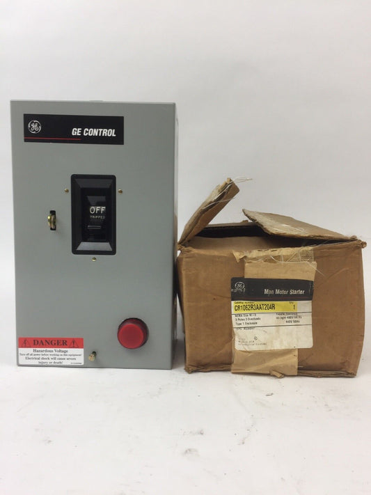 GE CR1062R3AAT204R MAN MOTOR STARTER NEMA SIZE M-0 3 POLES/OVERLOADS 480V 60HZ