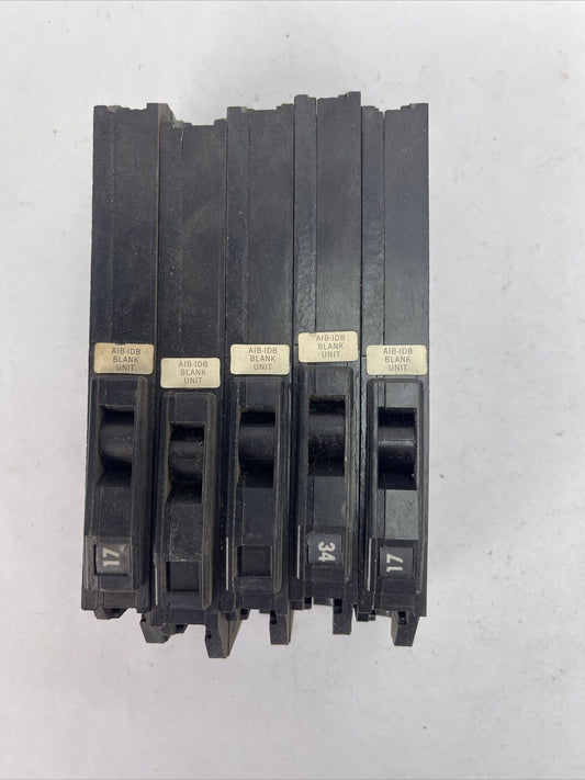 SQUARE D AIB-IDB BLANK UNIT CIRCUIT BREAKER (LOT OF 5)