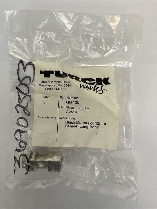 TURCK QM-12L QUICK MOUNT FOR 12mm SENSOR LONG BODY