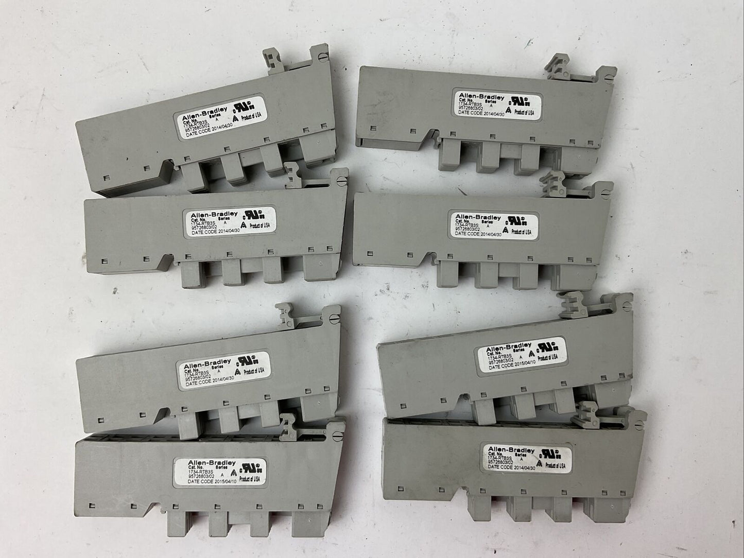 ALLEN BRADLEY 1734-RTB3S SER A TERMINAL BLOCK (LOT OF 8)