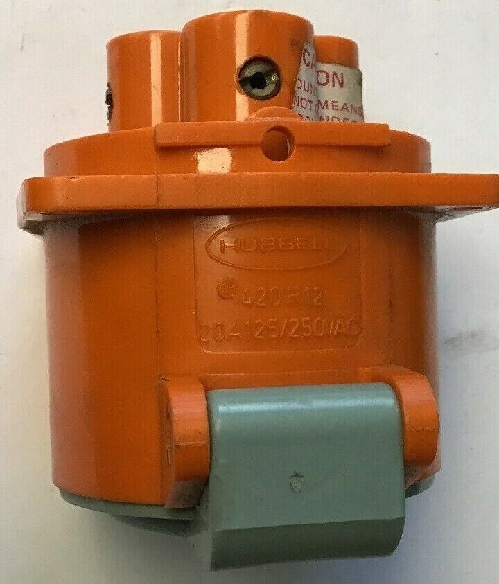 HUBBELL 420R12 PIN&SLEEVE 20AMP 125/250V 3POLE 4-WIRE