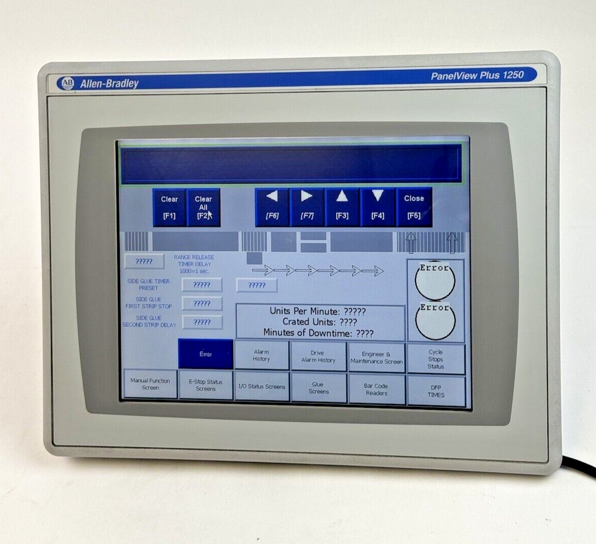 ALLEN-BRADLEY - 2711P-T12C4D8 SER. A - PANELVIEW PLUS 1250 ASSEMBLED TERMINAL