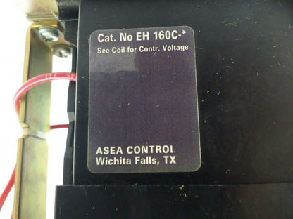 ASEA EH160 CONTACTOR 3PH 3P BREAKING 600V 150HP 190A SIZE 4 1/2 COIL 127V 60HZ