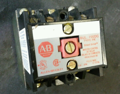 Allen Bradley Direct Drive Relay 700DC-PK400Z24