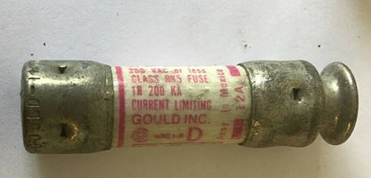 GOULD SHAWMUT TR12R FUSE 12A 250VAC TRI-ONIC TIME DELAY CLASS RK5***LOTOF 22***