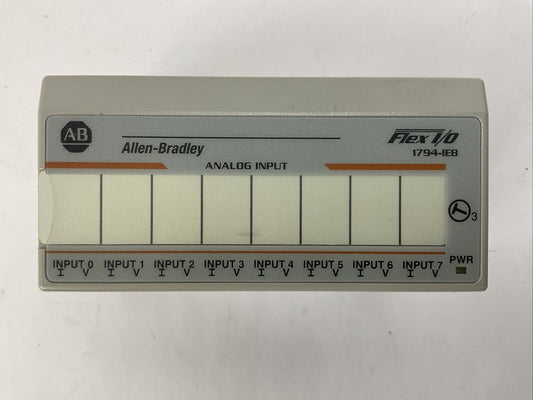 ALLEN BRADLEY 1794-IE8 SER B FLEX IO 8CHANNEL ANALOG INPUT MODULE