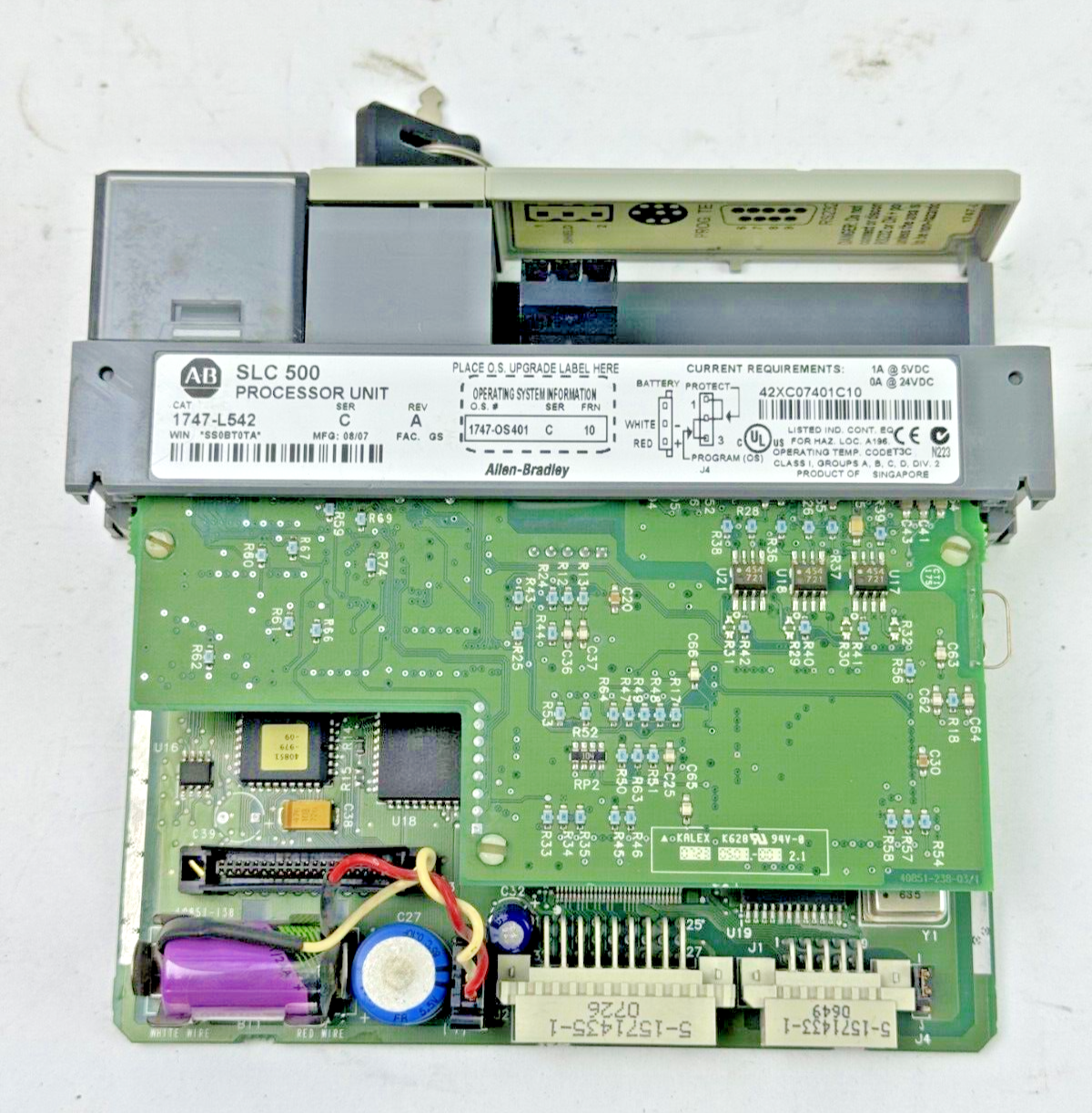 ALLEN-BRADLEY - 1747-L542 SER. C REV. A FRN: 10 -SLC 500 CPU PROCESSOR