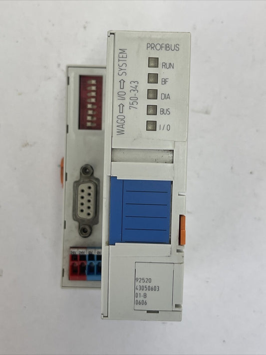 WAGO I/O SYSTEM 750-343 PROFIBUS-DP 24VDC