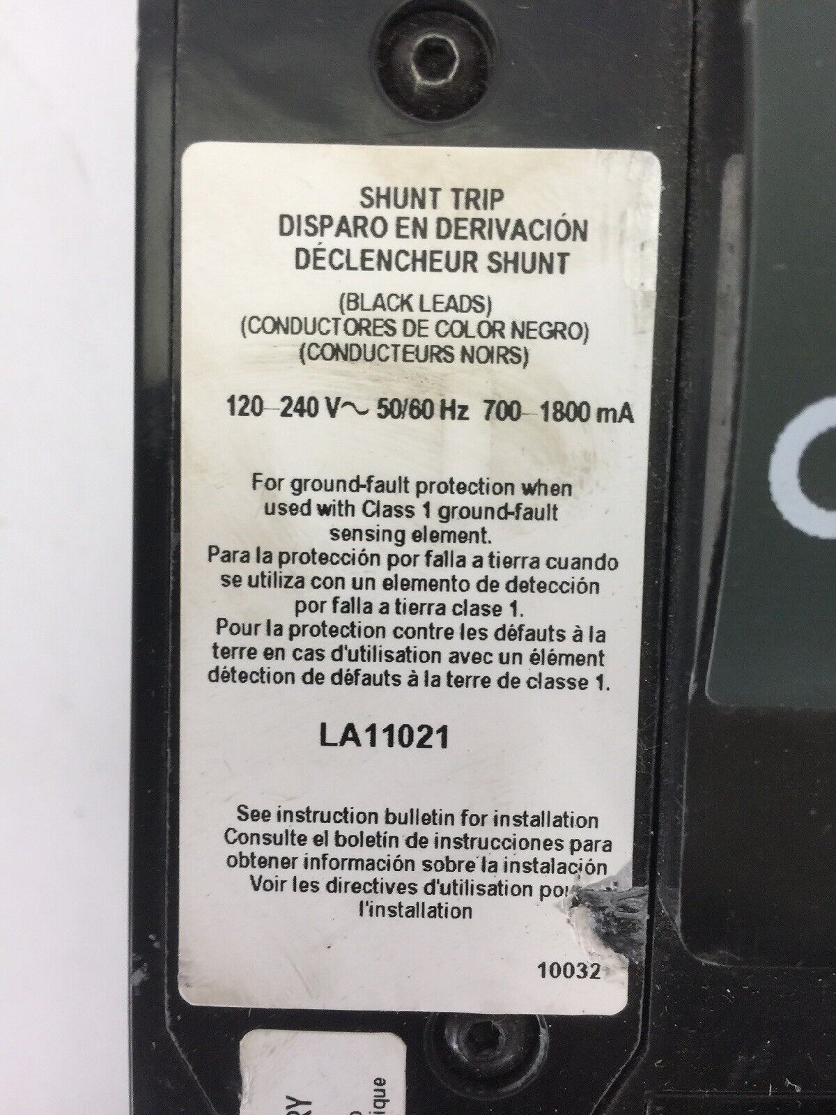 SQUARE D LAP36400MT CIRCUIT BREAKER 400A 250VDC 600VAC LA400A AL400LA LA11021