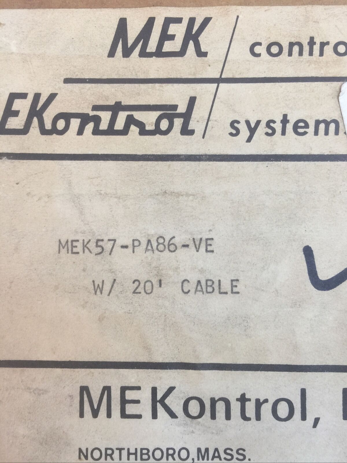 MEKONTROL MEK57-PA86-VE PHOTOELECTRIC SENSOR