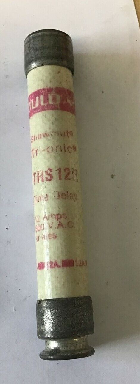 GOULD SHAWMUT TRS12R TRI-ONIC FUSE 12 600VAC TIME DELAY ***LOTOF5***