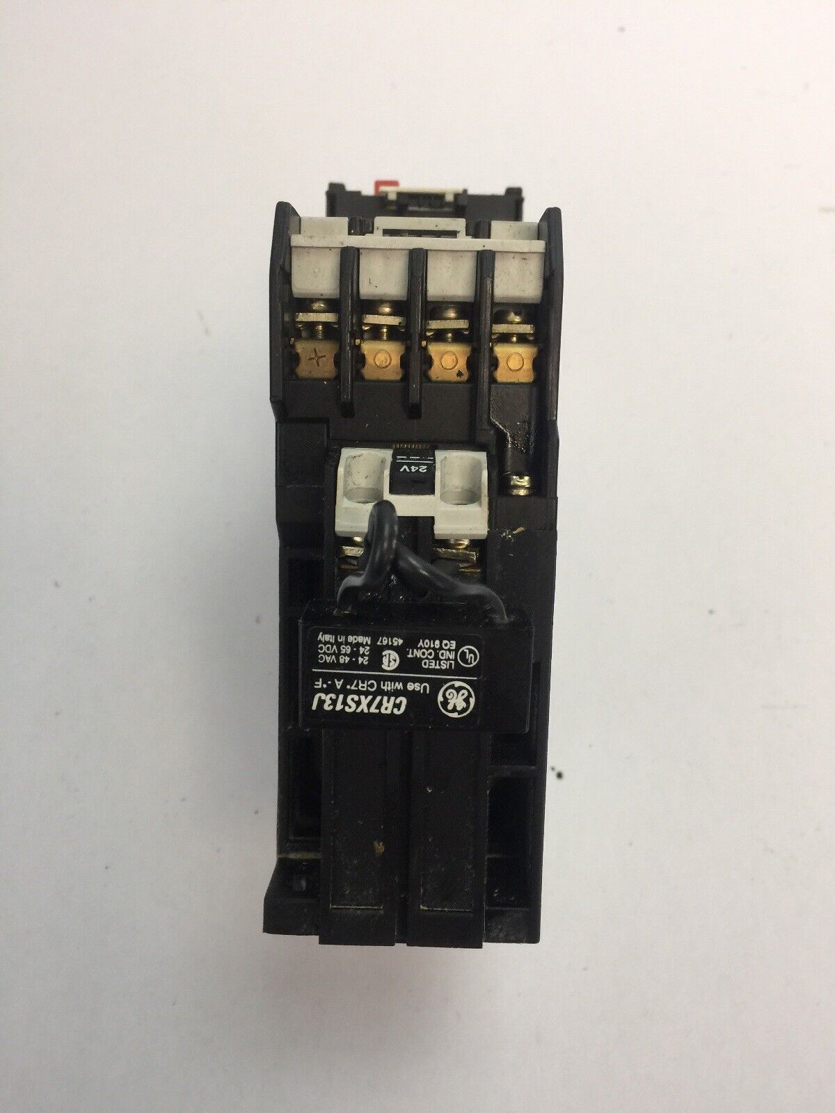 GE STARTER CR7ZB CONTACTOR 600VAC 25A 10HP COIL 24V CR7G1TN RELAY 10-13A