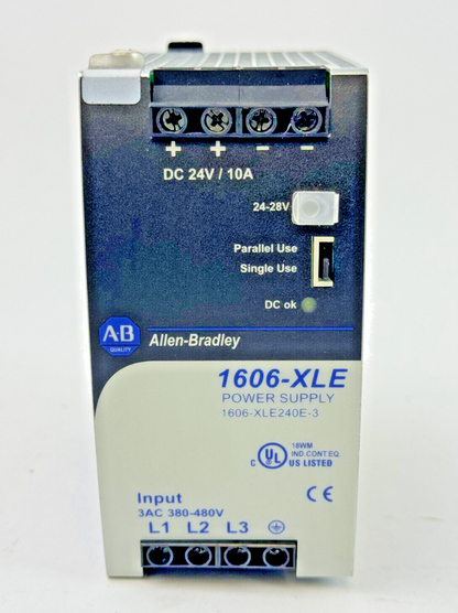 ALLEN-BRADLEY - 1606-XLE240E-3 SER. A - POWER SUPPLY - 3 PH, 240 W, 24 VDC, 10 A