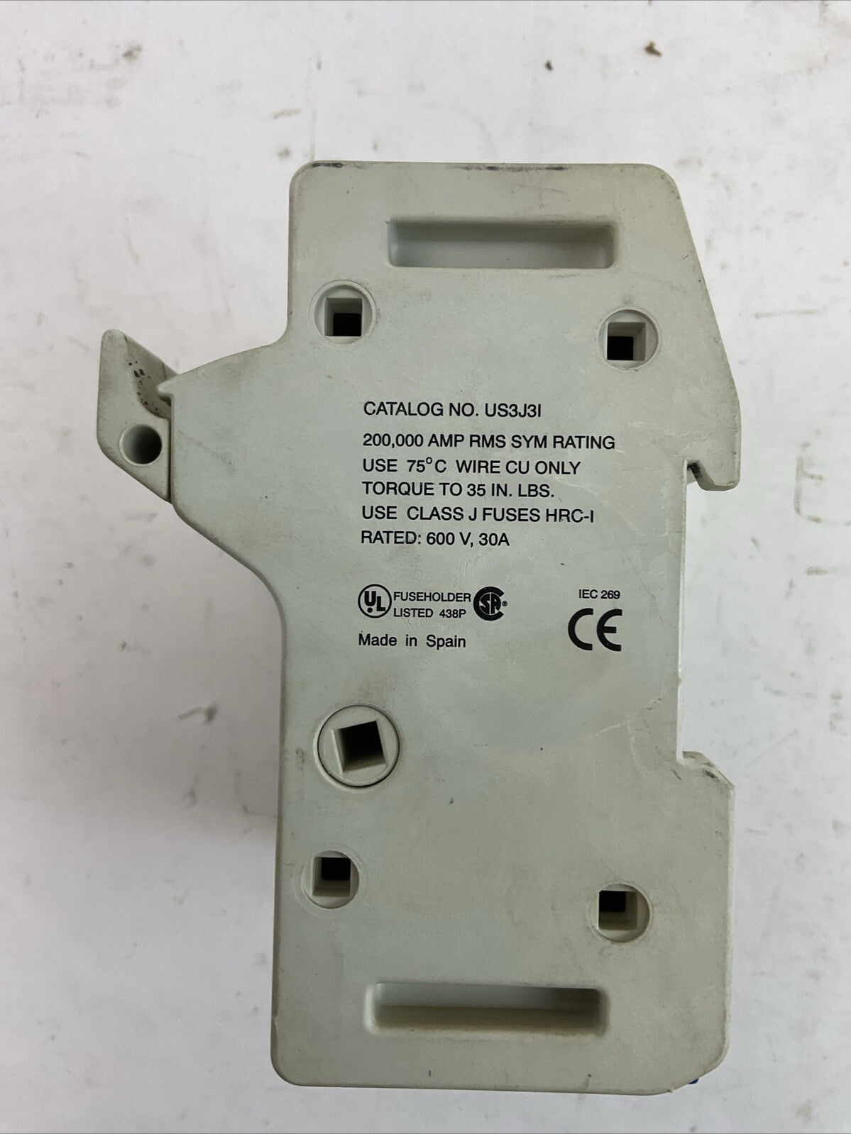 GOULD US3J3I FUSE HOLDER 30A 600V USE CLASS J FUSES HRC-I