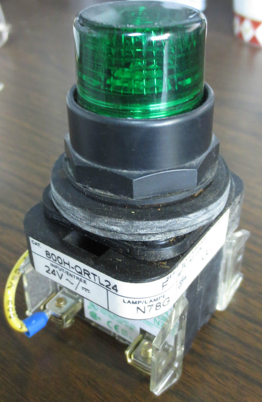 ALLEN-BRADLEY 800H-QRTL24 / 800T-NL24 GREEN PUSH-TO-TEST / LED POWER MODULE 24V