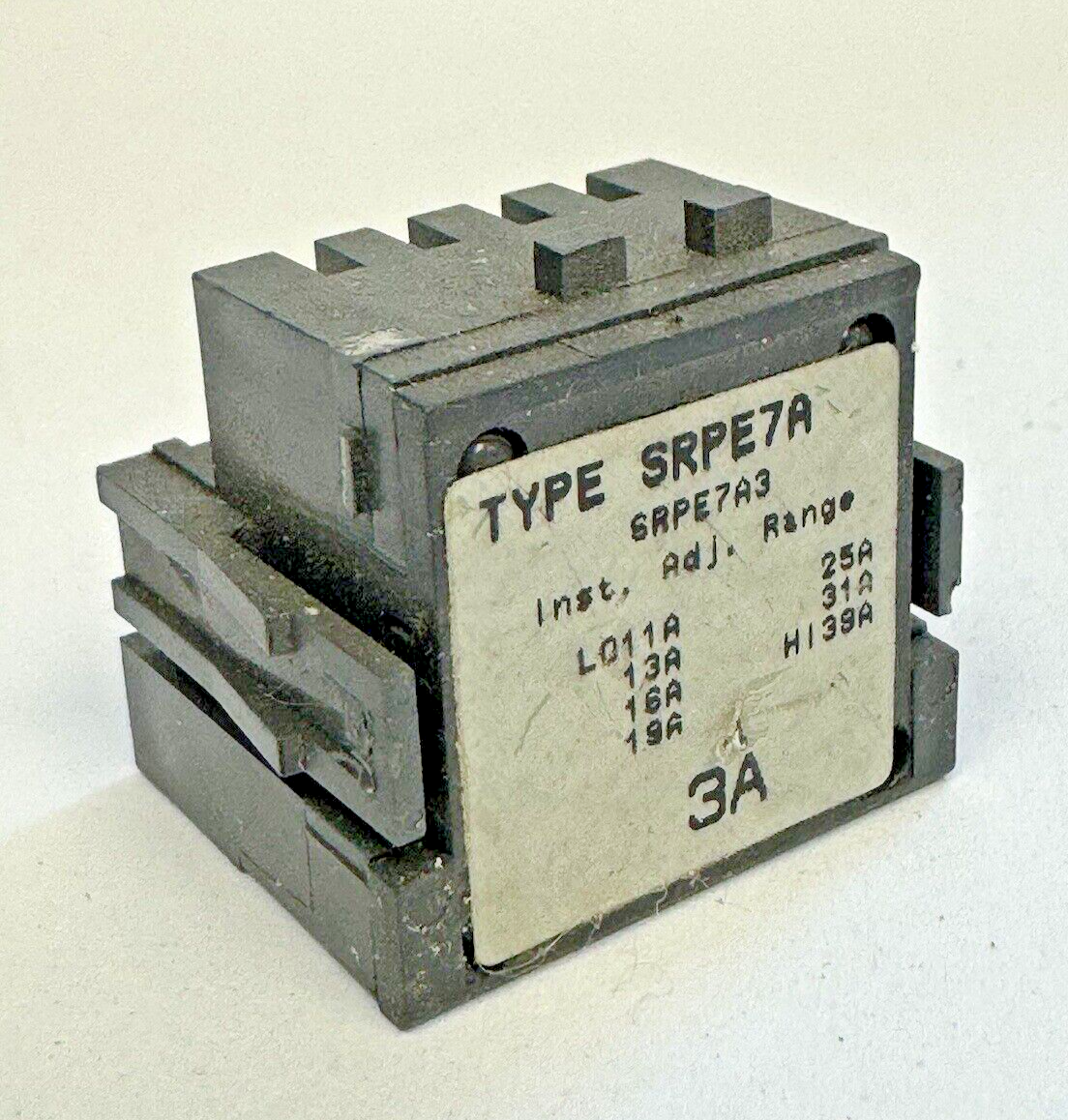GE - SRPE7A3 - RATING PLUG W/ ADJUSTABLE INSTANTANEOUS TRIP - 3A