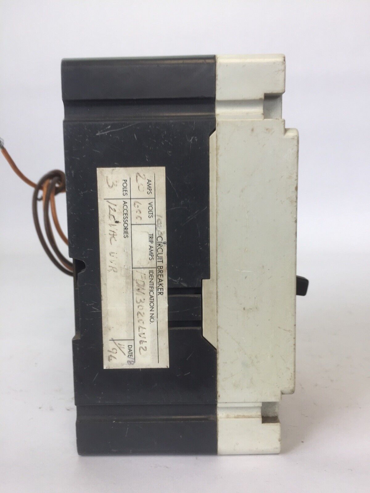 WESTINGHOUSE FDM3020LU62 MINING CIRCUIT BREAKER SERIES C 20AMP 600VAC 3POLE