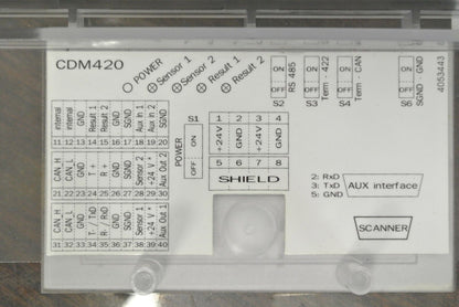 SICK CDM420-0001 BARCODE CONNECTION MODULE BOARD / GUTS - 10-30VDC, 30W, CLASS 2