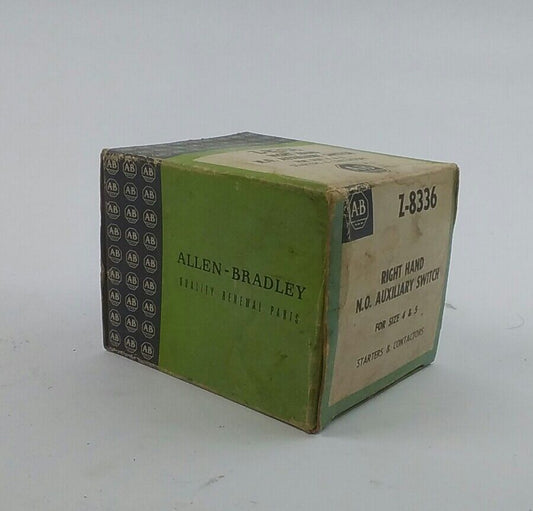 ALLEN BRADLEY Z-8336 RIGHT HAND N.O. AUX SWITCH, SIZE 4 & 5, NEW