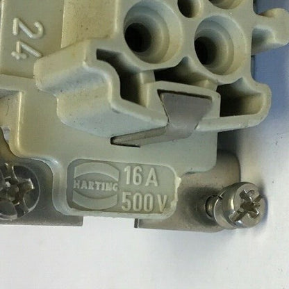 HARTING HS12 "FEMALE" 16A 500V / HAN E AV TERMINAL BLOCK CONNECTOR 600V