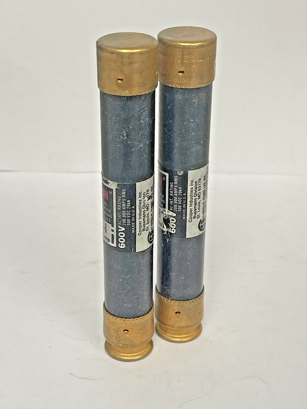 FUSETRON FRS-R-8 FUSES  8A 600V ***LOTOF2*** (FUSES MAY LOOK DIFFERENT)