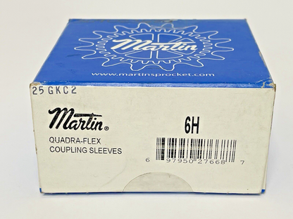 MARTIN - 6H - QUADRA-FLEX COUPLING SLEEVES - 1-7/8" L, 3.74" OD, 6000 RPM MAX