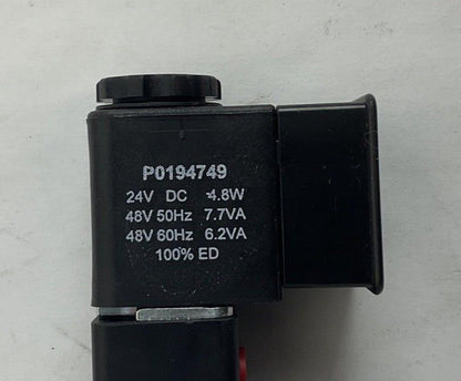 PARKER B551ACB49C SOLENOID VALVE 145PSI 24VDC 4.8W