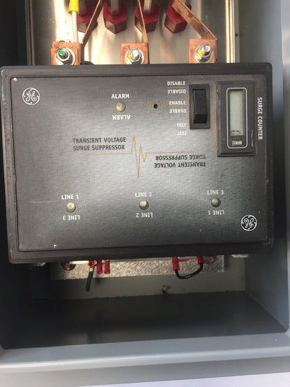 GE TME120Y100WMN1 TRANSIENT VOLTAGE SURGE SUPPRESSOR 120/208V THREE PHASE 50/60H