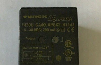 TURCK BI20U-CA40-AP6X2-H1141, SENSOR, 10-30VDC, 200MA, **(LOTOF6)**