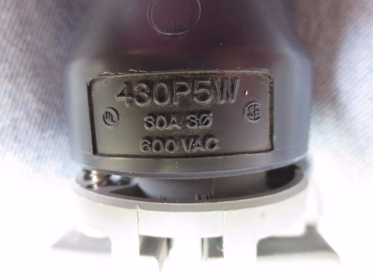 HUBBELL 430P5W PLUG -- 30A, 600V, 3P, 4W