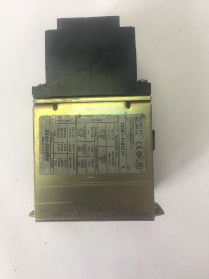 ALLEN BRADLEY 700DC-P400Z24 DC RELAY SER A 600V PD714 COIL 24VDC BULLETIN 700DC