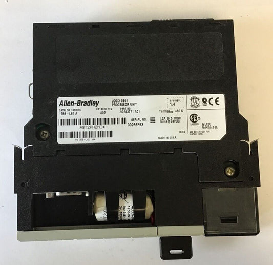 ALLEN BRADLEY 1756-L61 SER.A PROCESSOR UNIT F/W REV. 1.4 CAT.REV.A02