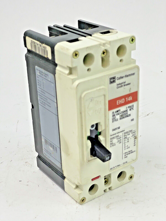 CUTLER-HAMMER - EHD2020 - CIRCUIT BREAKER - 20A, 2POLE, 480VAC